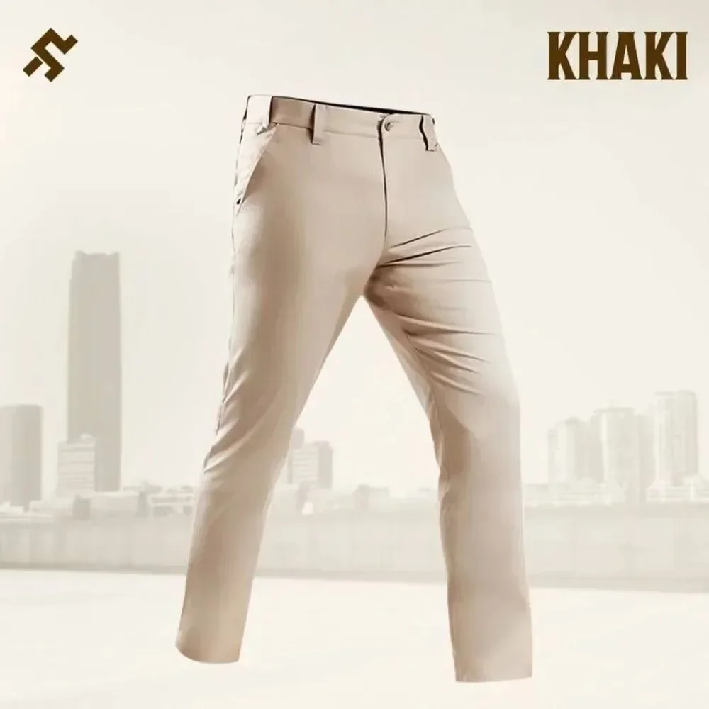 New GlideActive XL 36x29 Khaki Tan Active Pants Stretch Comfort Adjustable Waist